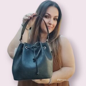 borsa a secchiello nera