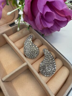 Orecchini goccia strass