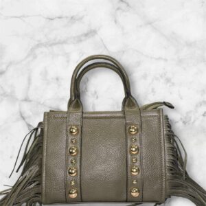 borsa frange verde