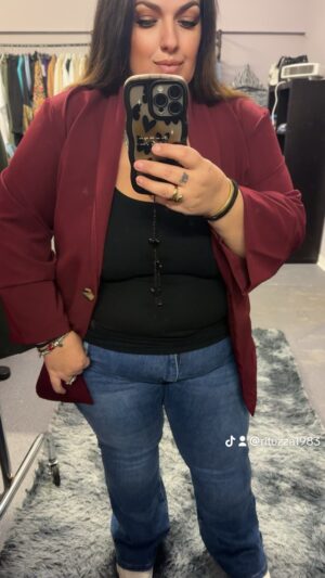 blazer Elly bordeaux