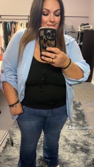 blazer Asia celeste