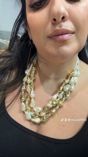 collana perle bianche