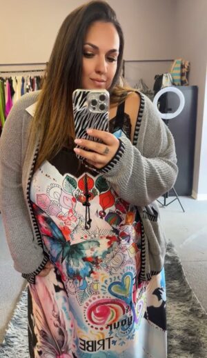 cardigan grigio