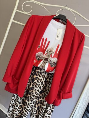 blazer rosso